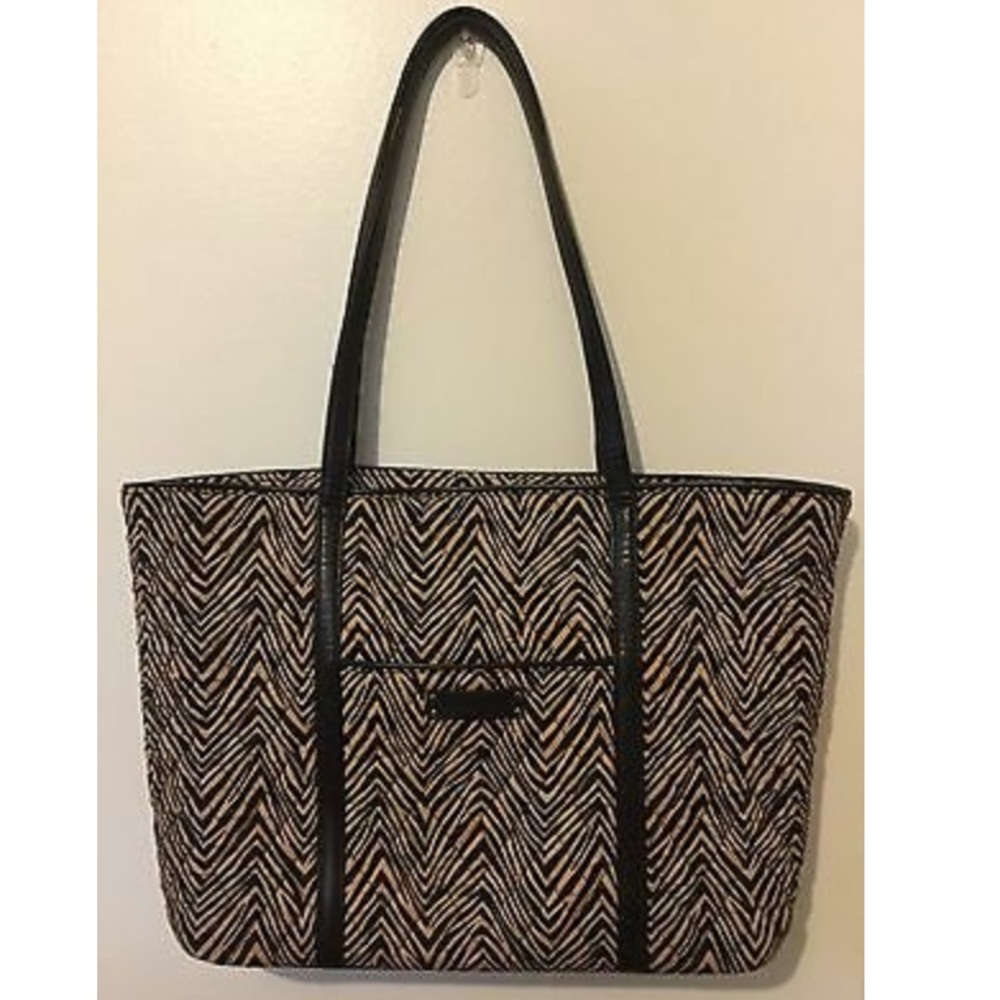 Vera Bradley Zebra Laptop Tote